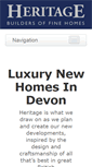 Mobile Screenshot of heritagenewhomes.co.uk